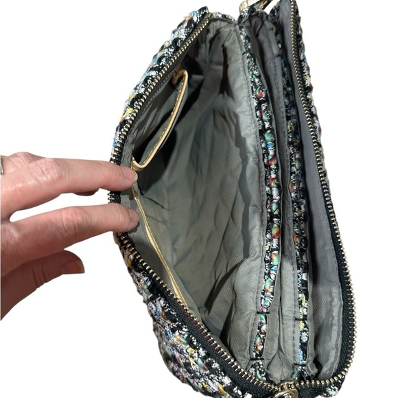 MZ Wallace Pippa Tweed Crossbody Bag with Monogram Design - Picture 6 of 7